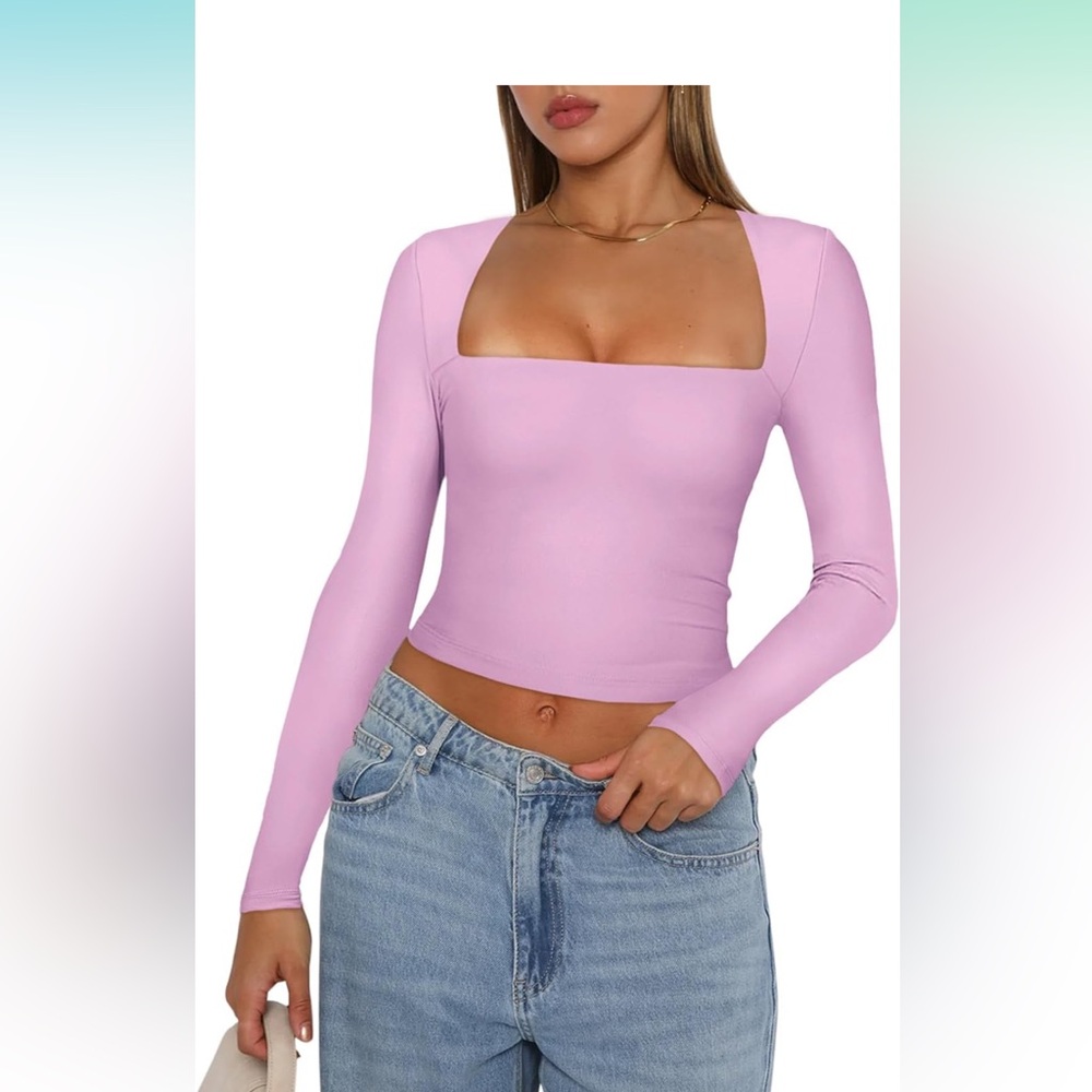 Light pink top